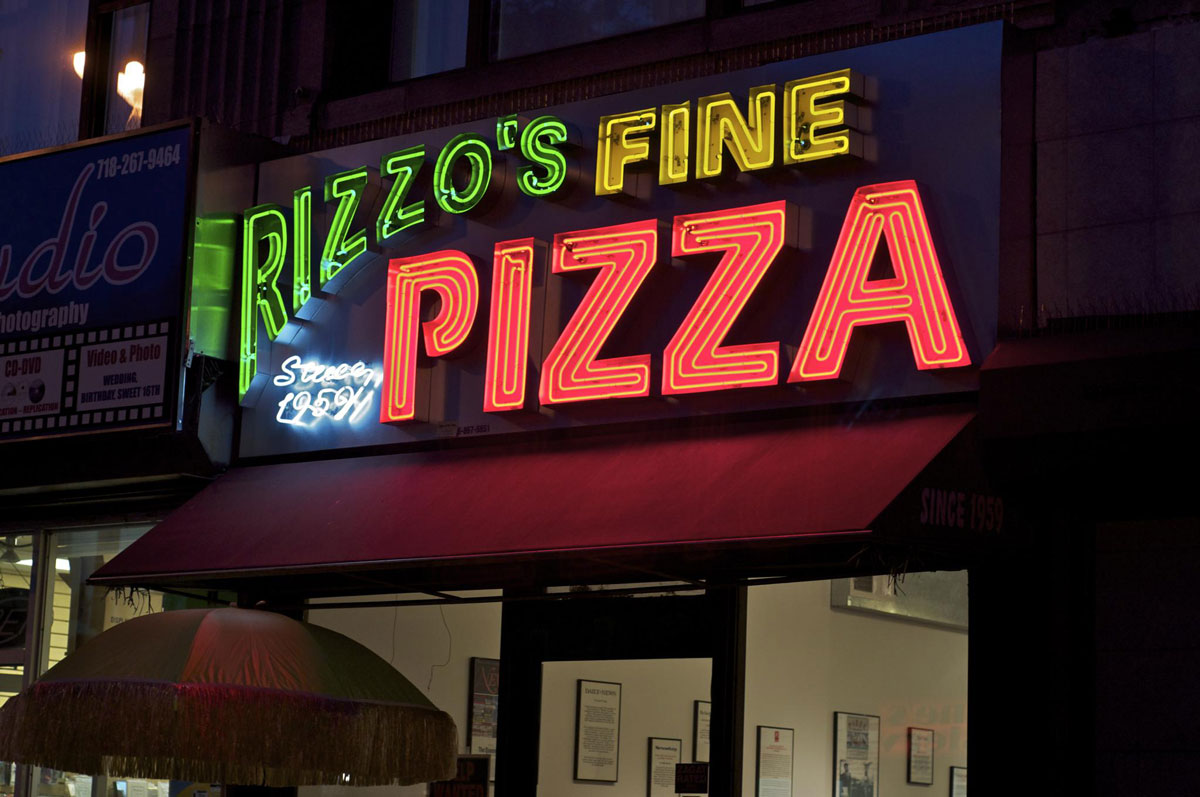 Rizzo’s Fine pizza in Astoria and on the LES